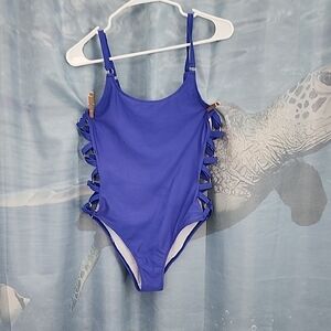 Blue One-Piece Swimsuit